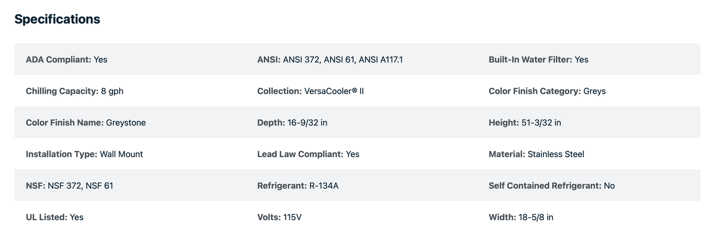 OASIS VersaCooler 8 gph Water Cooler | Greystone Steel  | Electronic Bottle Fill
