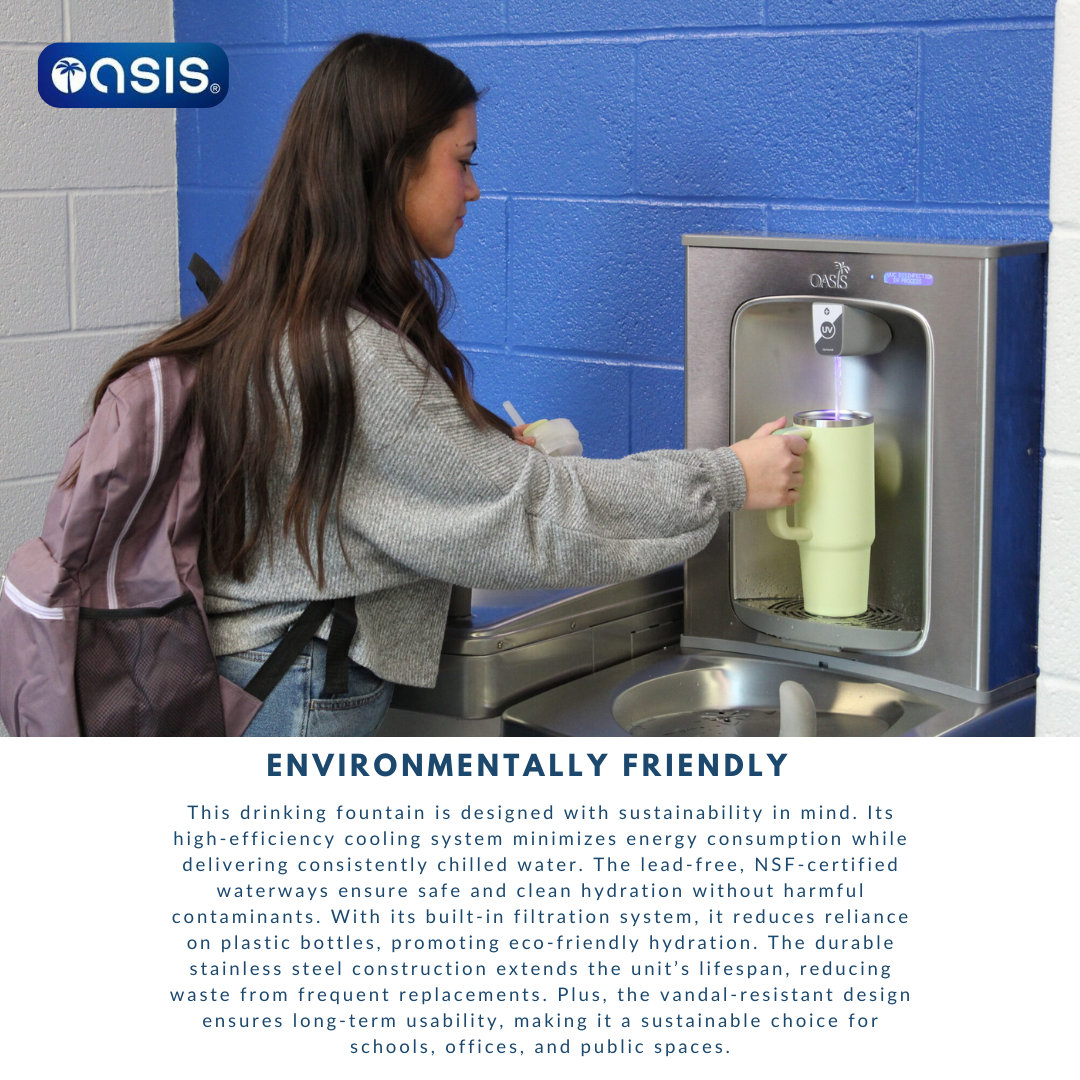 OASIS VersaFiller Wall Mount Electronic Bottle Filler Retro-Fit Kit in Steel