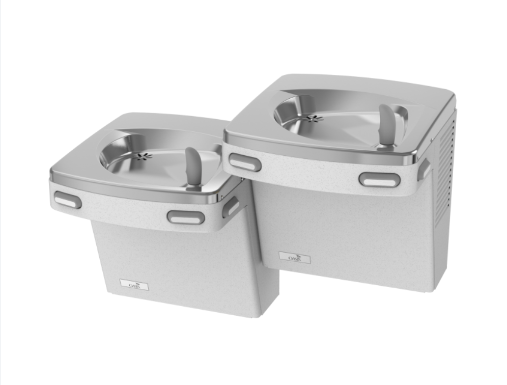 Oasis OPG8ACSLGST Bi-Level 8 GPH ADA Water Drinking Fountain - Water Cooler – Greystone Finish